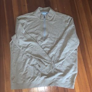 Ashworth tan quarter zip sweatshirt